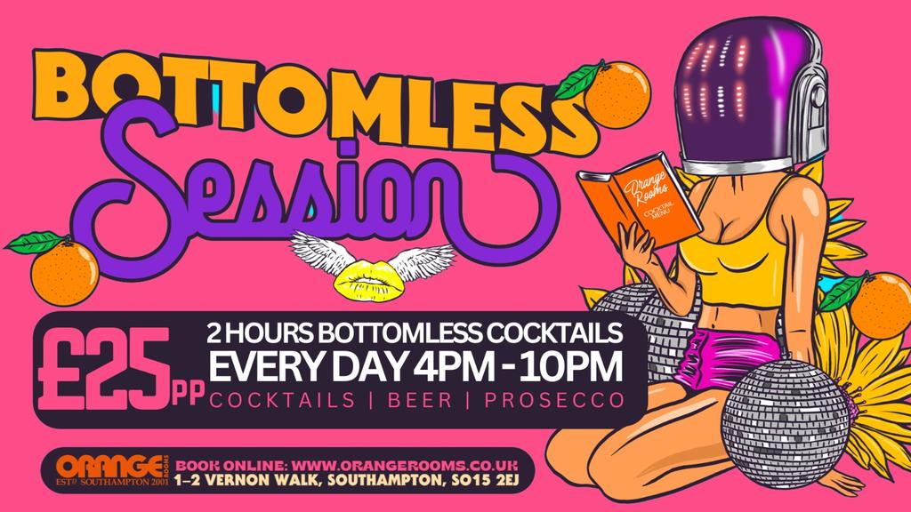 BOTTOMLESS COCKTAILS – JUST £25PP! Available every hour from 2pm!
