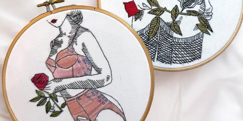 Burlesque Embroidery Workshop at The Counting House, EC3