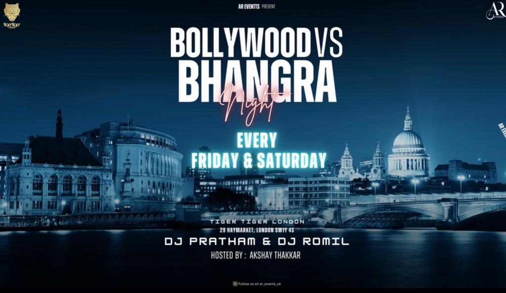 BOLLYWOOD VS BHANGRA NIGHT; FRIDAY SPECIAL BY AR EVENTS