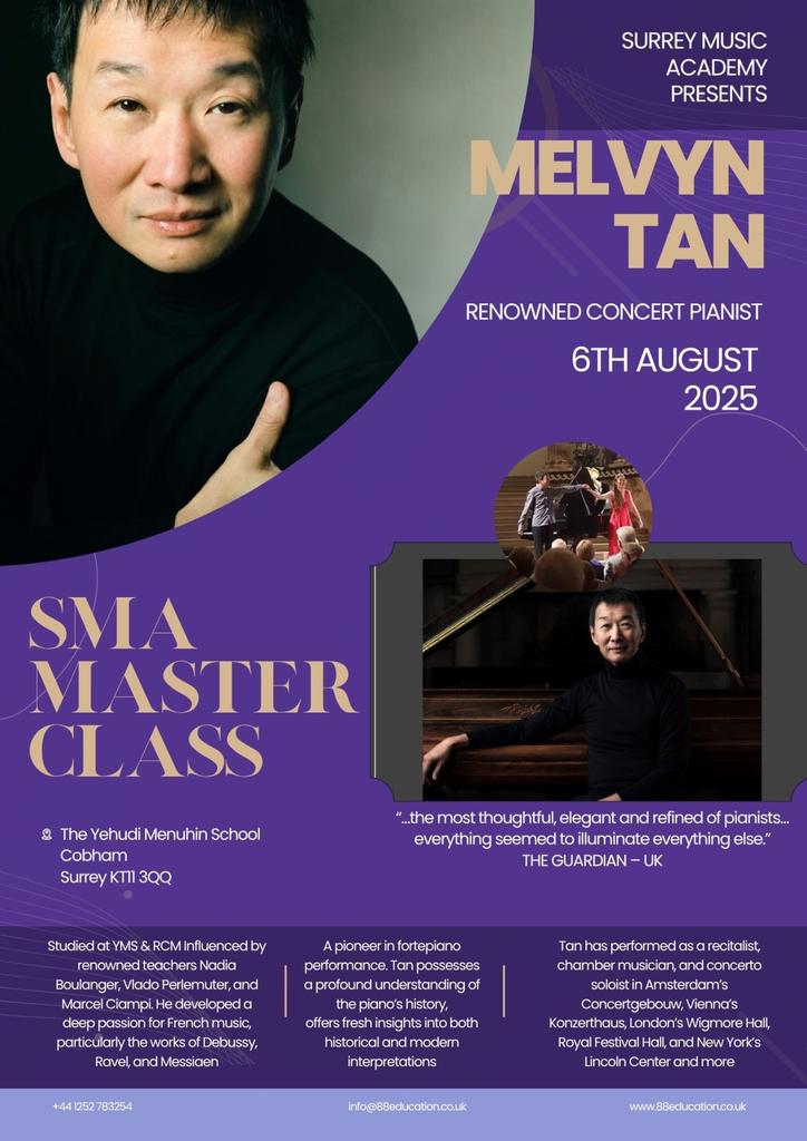 Piano Masterclass with Legendary Melvyn Tan