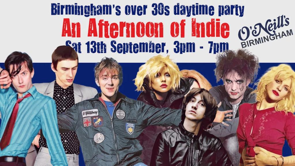 BIRMINGHAM: An Afternoon of indie - Indie for the over 30s: 13th September, 3pm-7pm