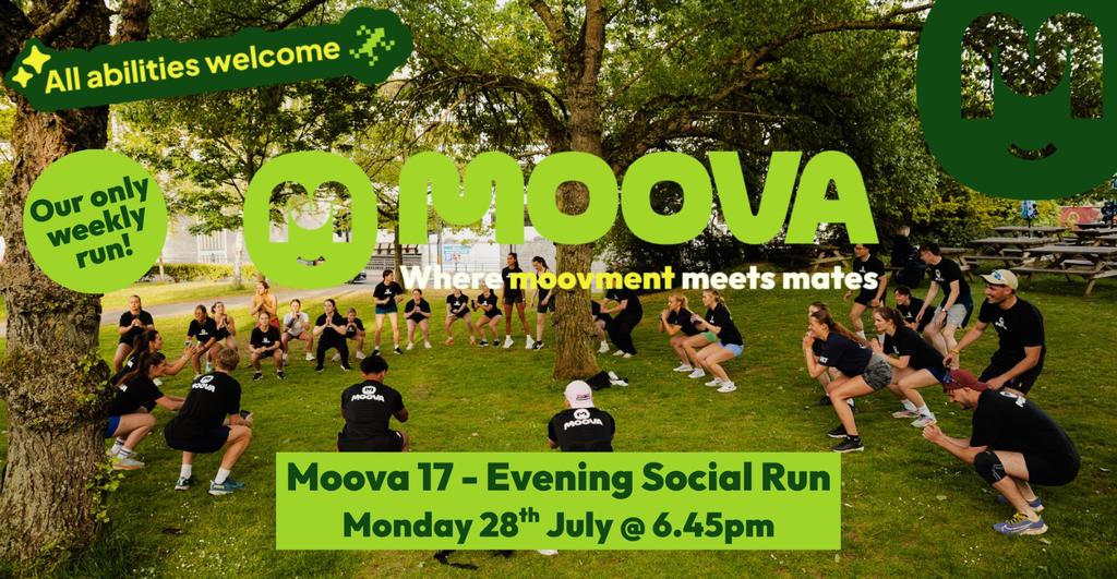 MOOVA MONDAYS 17 - Evening Social Run - Mon 28th July