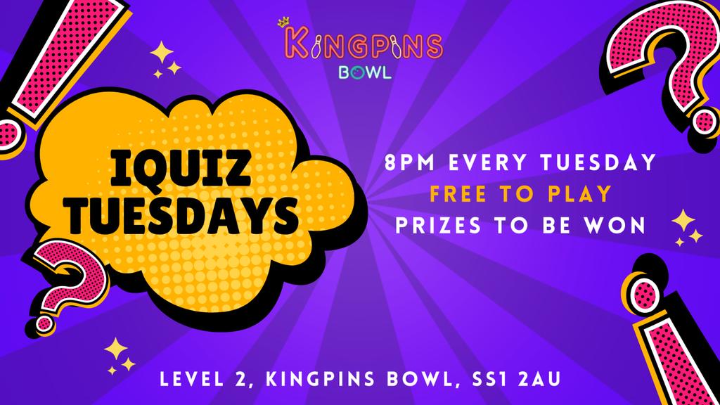 Weekly iQUIZ @ Kingpins - 29th July
