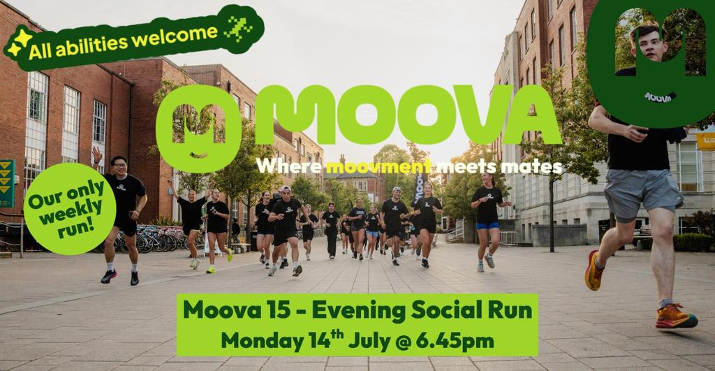 MOOVA MONDAYS 15 - Evening Social Run - Mon 14th July
