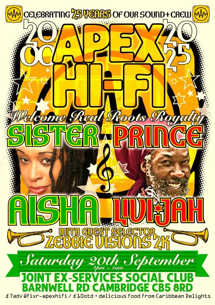 Apex HiFi 25yrs celebration w. Sista Aisha, Prince LiviJah