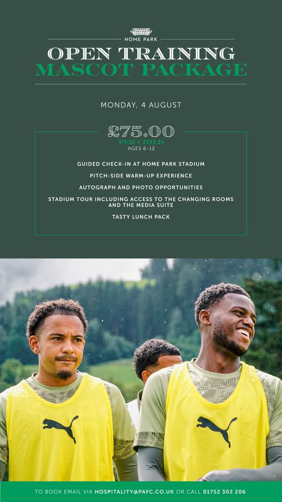 Open Training Mascot Experience