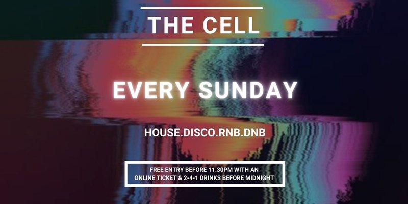 Sundays @ The Cell - 241 DRINKS BEFORE MIDNIGHT