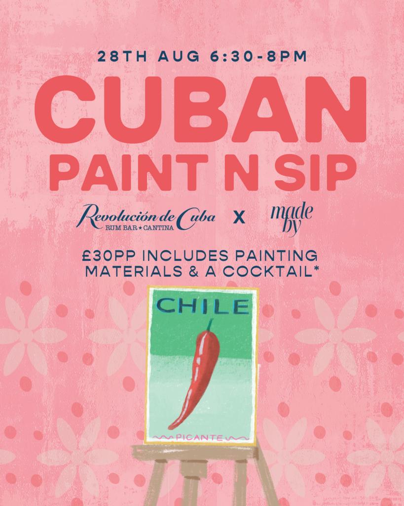 Cuban Paint & Sip - August