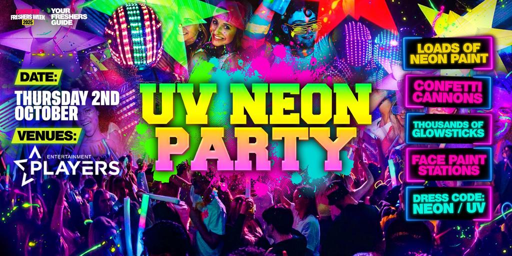 UV Neon Party | Coventry & Warwick Freshers 2025