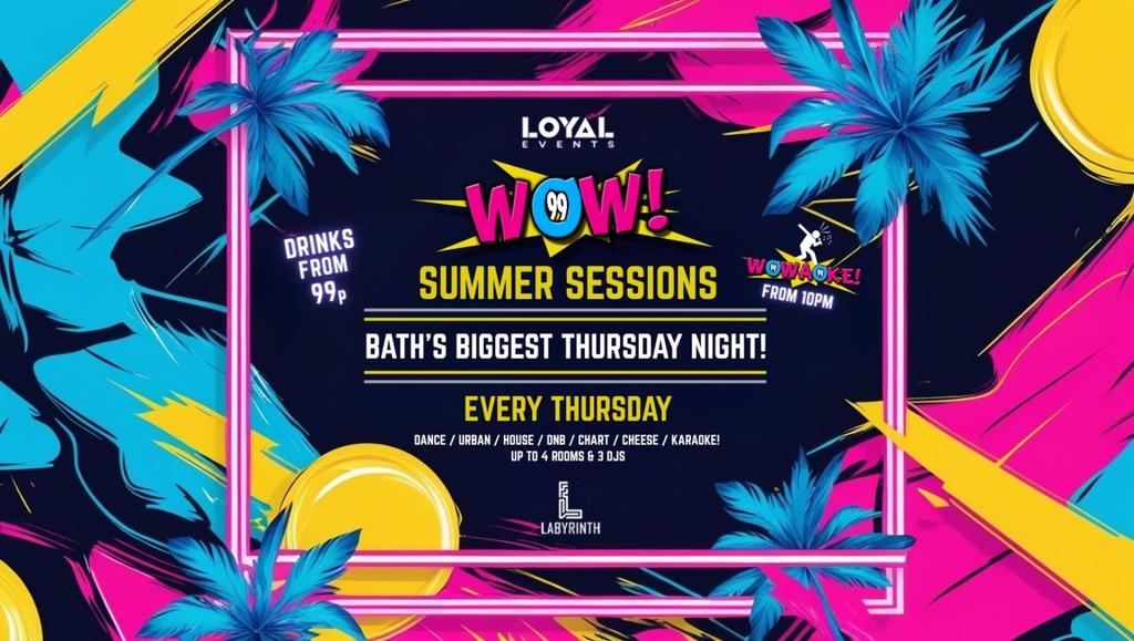 WOW! Thursdays - w/ WOWAOKE! - Drinks from 99p! - FREE BOMB WITH TICKETS!
