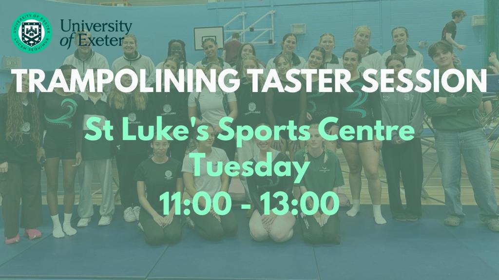 TASTER SESSION - Tuesday 16th