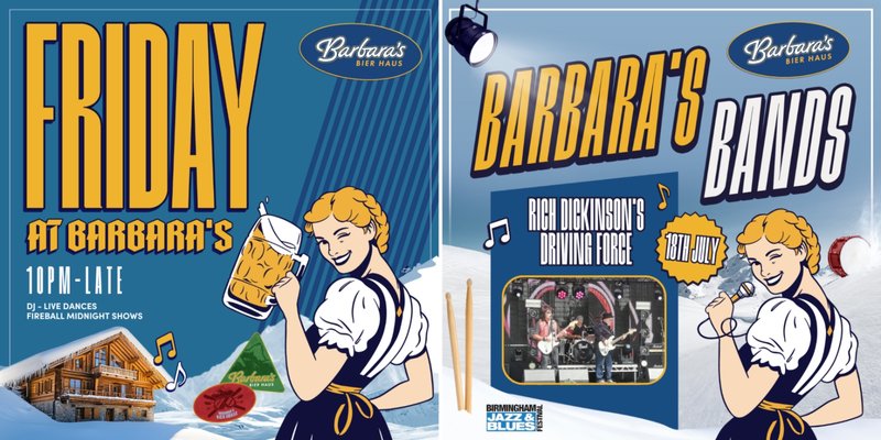 Friday Nights at Barbara's & Jazz Festival LIVE Band!