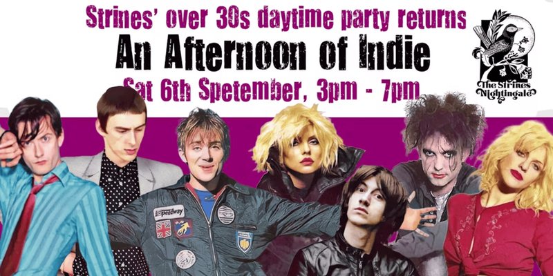 STRINES: An Afternoon of indie - Indie for the over 30s: 6th September, 3pm-7pm