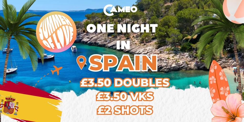 CAMEO WEDNESDAY - ONE IN NIGHT IN SPAIN