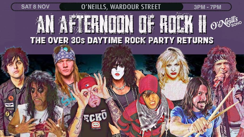LONDON An Afternoon of Rock II - Rock/Metal for the over 30s: 3pm-7pm, 8th November
