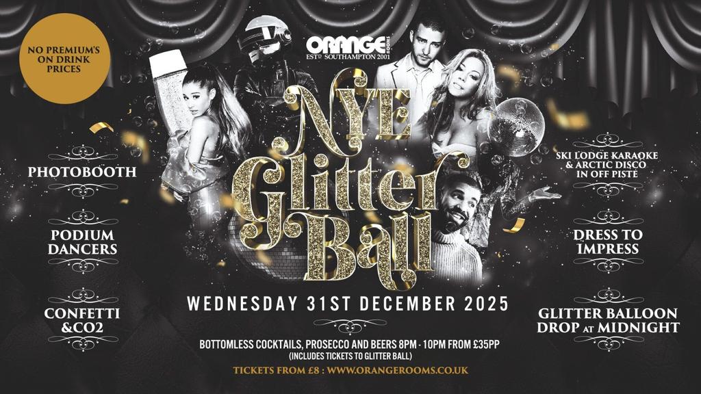 🎉 New Year’s Eve 2025: The Orange Glitter Ball! 🪩