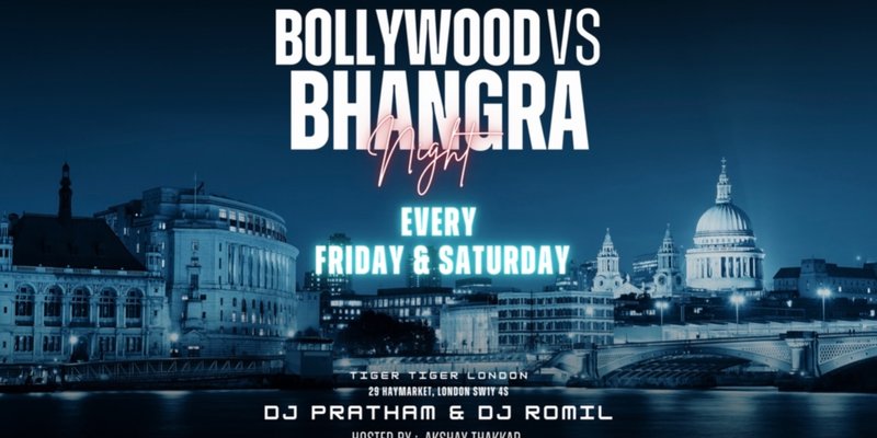 BOLLYWOOD VS BHANGRA NIGHT; SATURDAY SPECIAL BY AR EVENTS