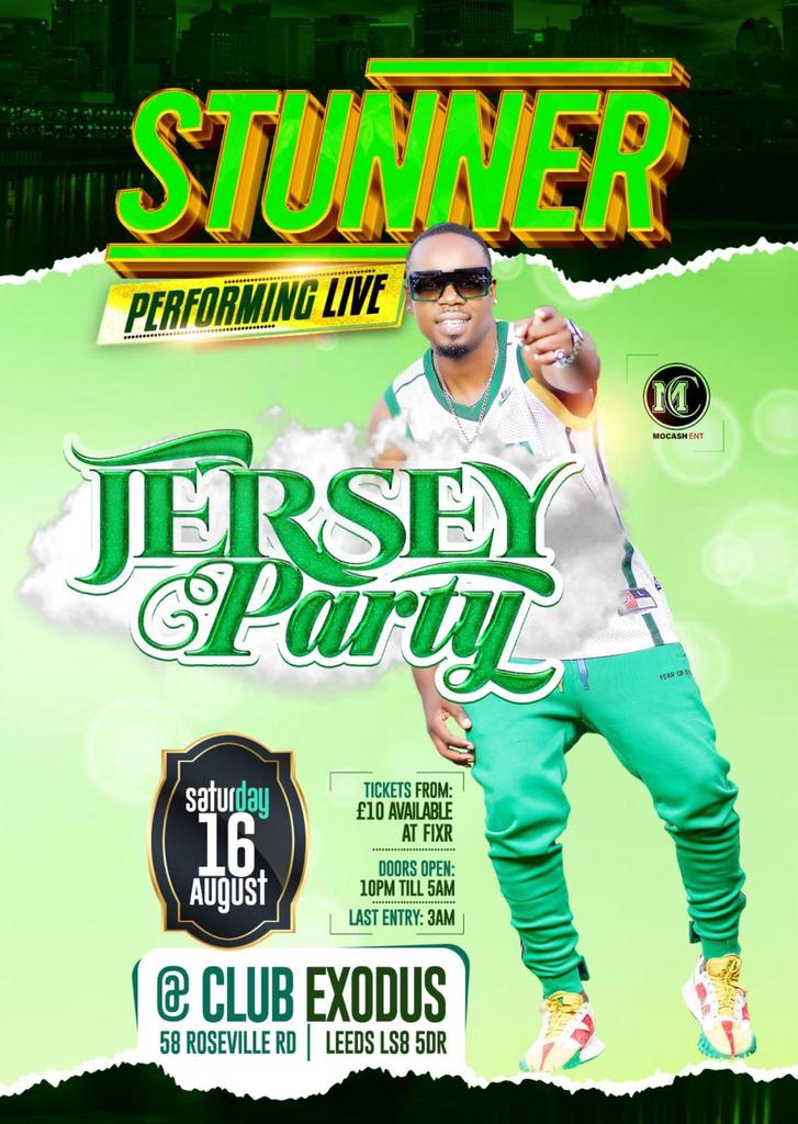 Jersey Party with Stunner Perfoming Live