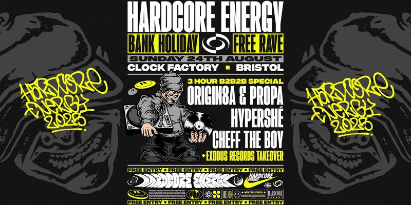 Hardcore Energy [FREE Rave] Origin8a & Propa B2B Hypershé B2B Cheff The Boy (3 Hour Set)