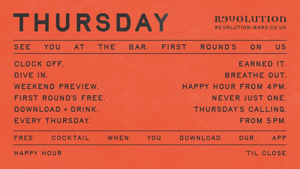 Clock Off Thursday