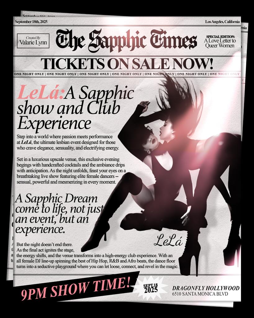 LeLá - A live Sapphic Show & After Party- Women Only