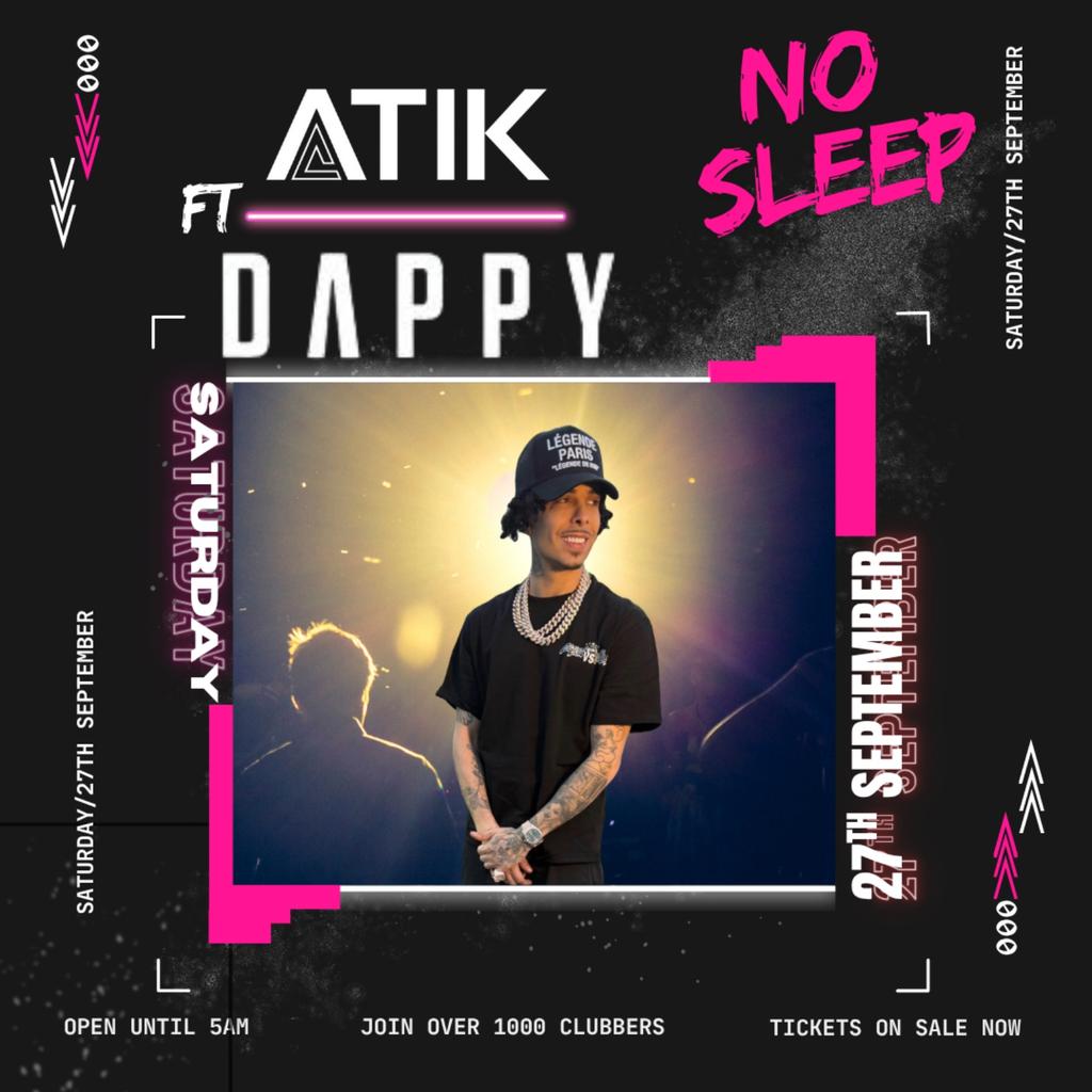 DAPPY LIVE- NO SLEEP
