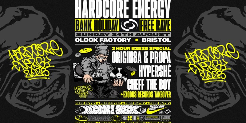Hardcore Energy [FREE Rave] Origin8a & Propa B2B Hypershé B2B Cheff The Boy (3 Hour Set)