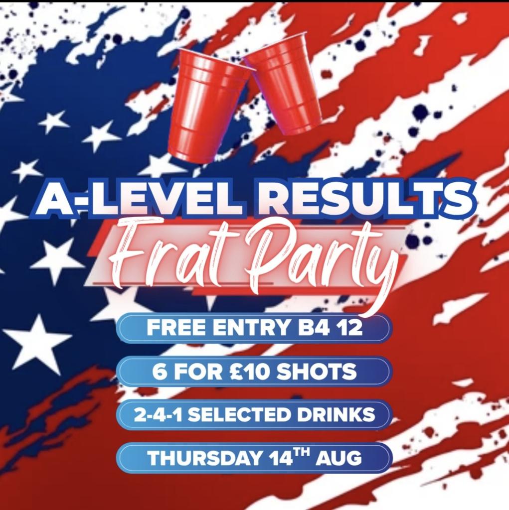A LEVEL RESULTS PARTY!!!!!...