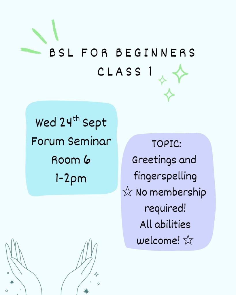 Beginners' BSL Session 1 :)