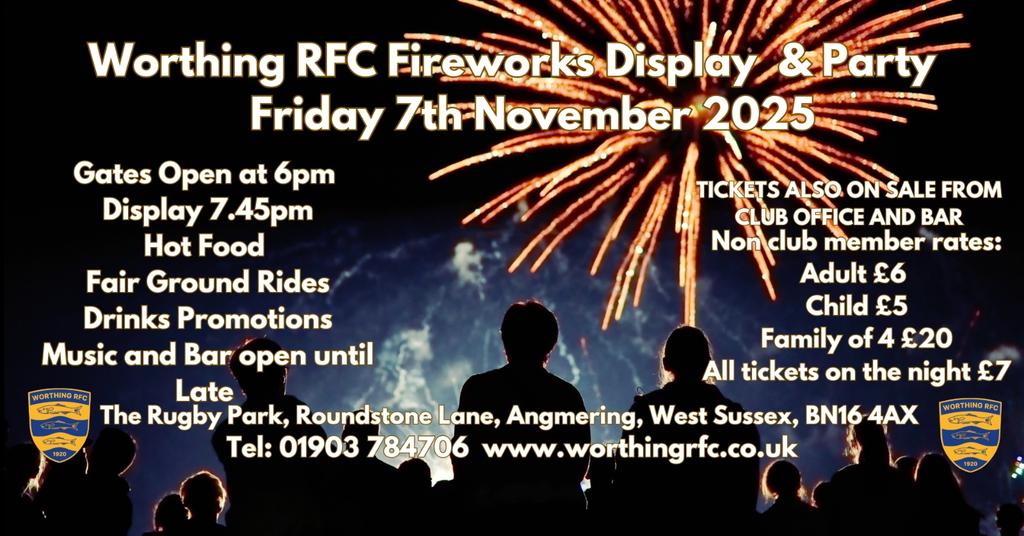 Worthing RFC Fireworks Display 2025