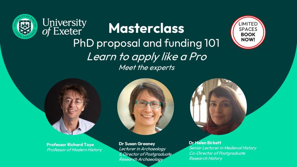 Masterclass - PhD proposal and funding 101