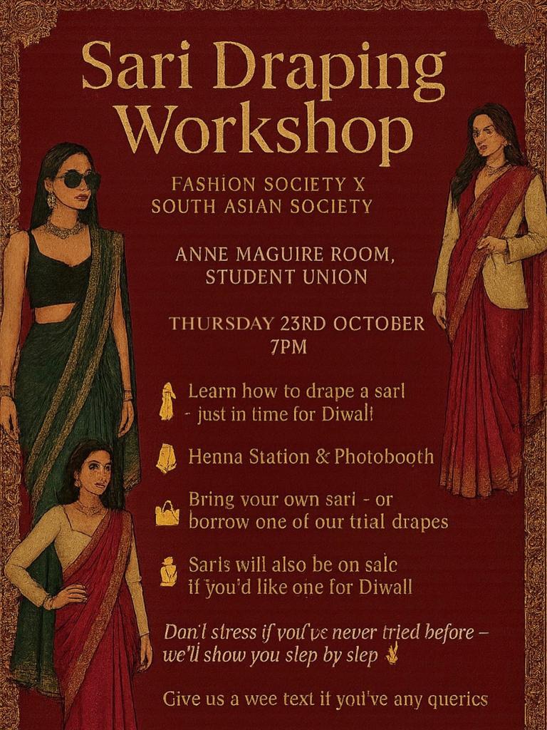 Fashion Soc X SASS Sari Workshop