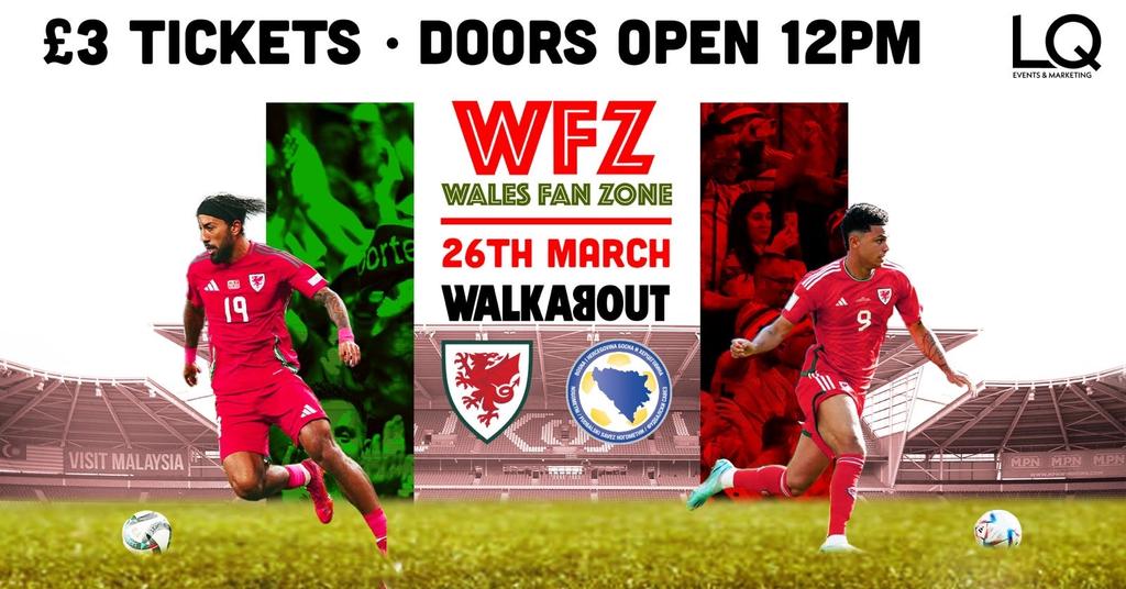 Official Wales vs Bosnia and Herzegovina Fan Zone