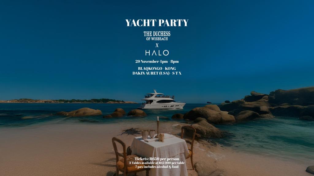 HALO x Duchess of Wisbeach - Yacht Party