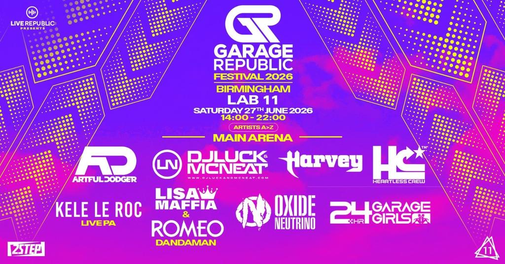 Garage Republic Festival 2026 | Lab 11 Birmingham