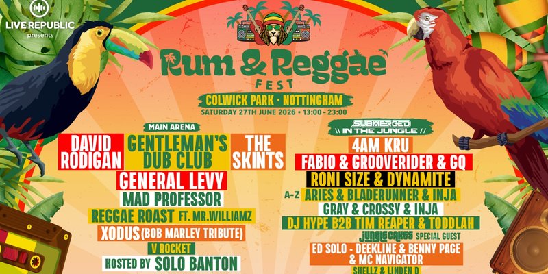 Rum & Reggae Fest 2026 | Colwick Park, Nottingham
