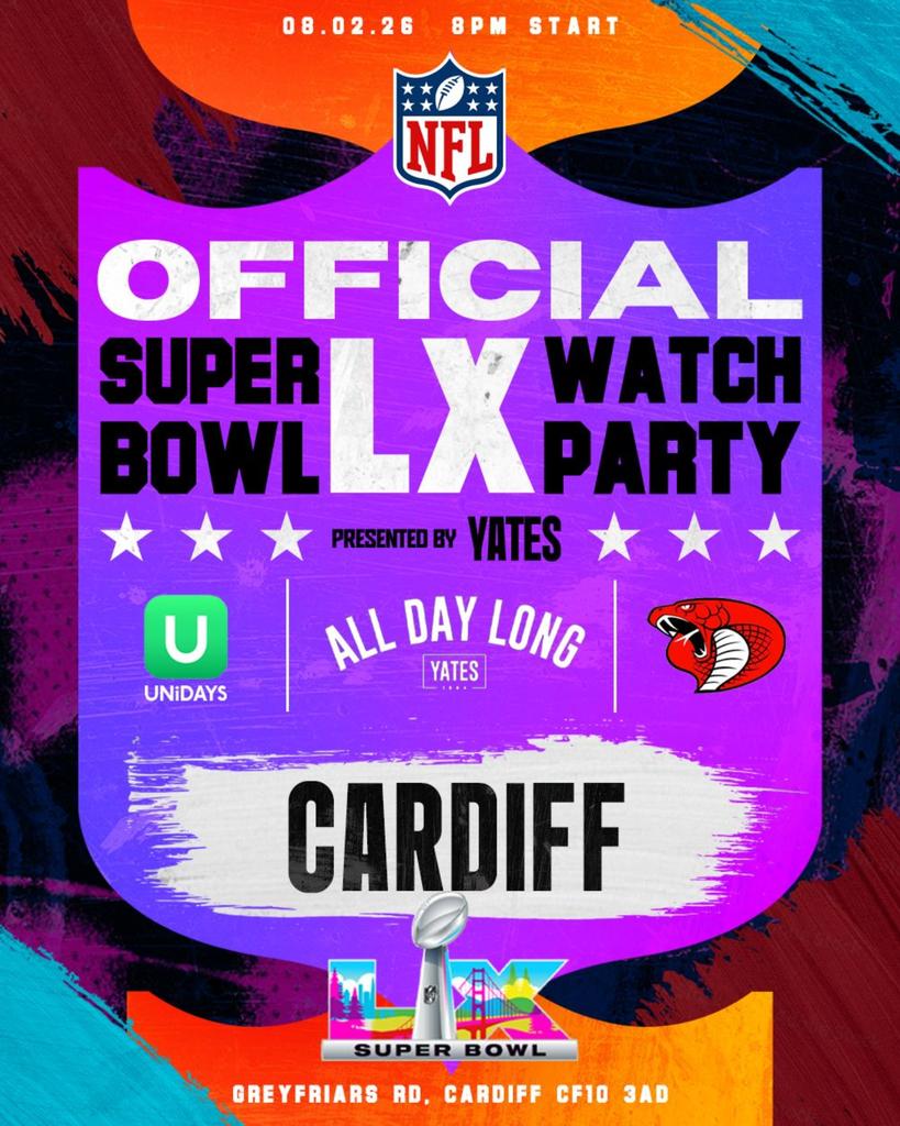SUPERBOWL 60 OFFICIAL NFL WATCH PARTY