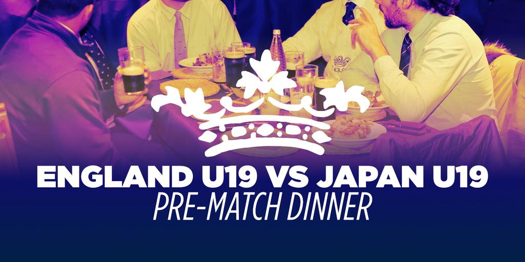 Pre-match dinner: England U19s vs Japan National High School Team