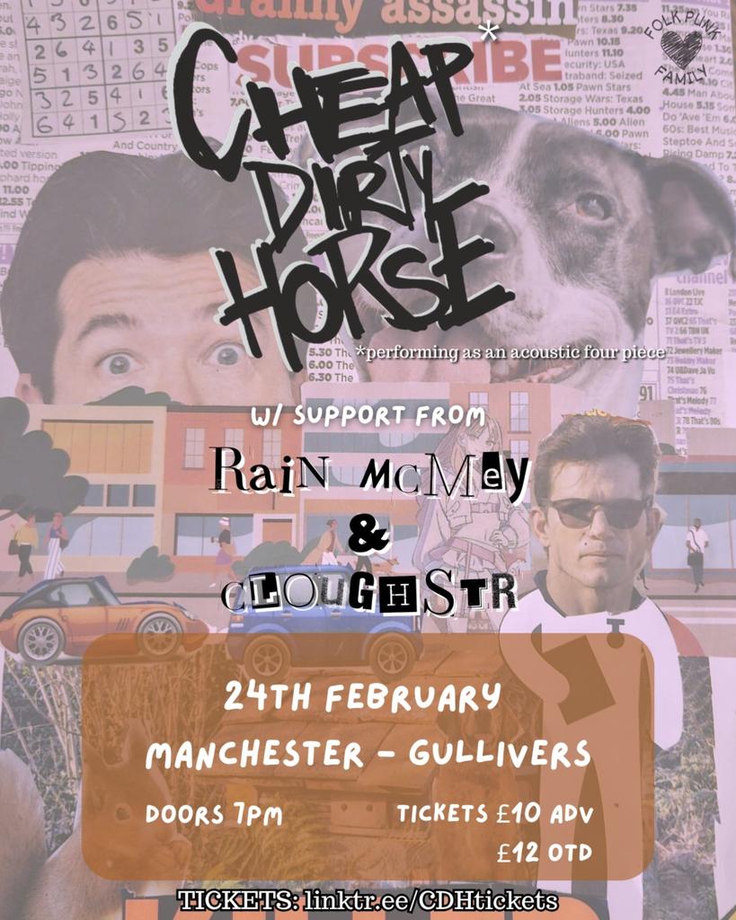 Cheap Dirty Horse, Rain McMey, and Cloughster