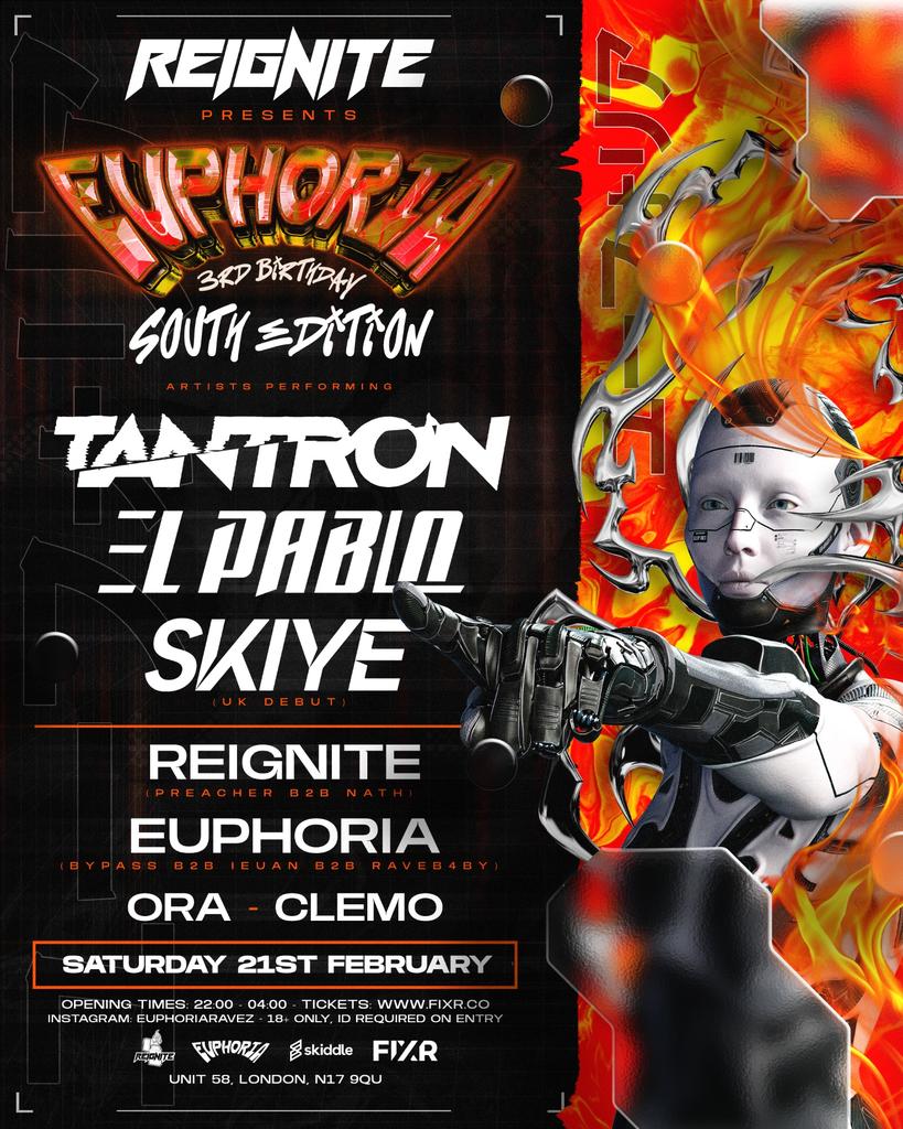Reignite presents: Euphoria's 3rd Birthday (South Edition)