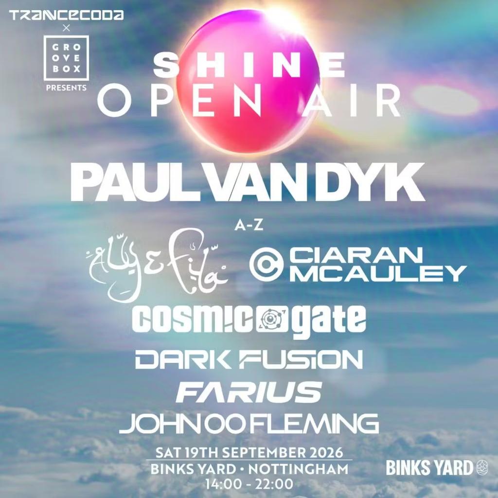 PAUL VAN DYK Open Air | Trancecoda X Groovebox X Shine