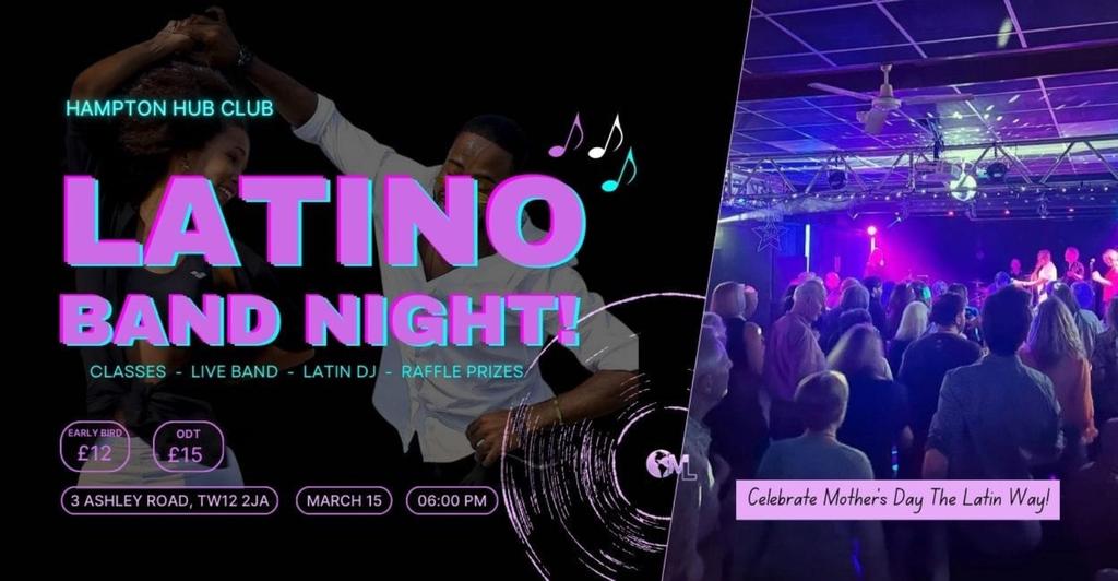 MOTHER’S DAY LATIN EXPLOSION with LIVE SALSA BAND + DJ