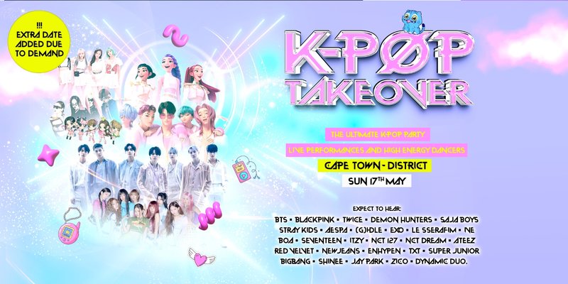 K-Pop Takeover Comes To Cape Town! (Second Date Added Due To Demand!)