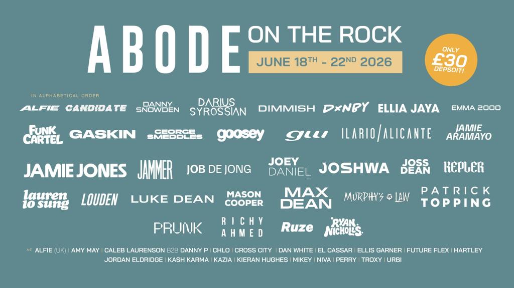 ABODE on the Rock 2026