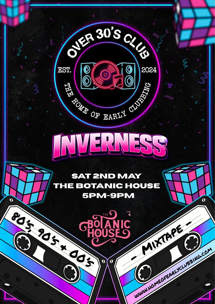 Over 30's Club Presents Daytime Disco - Inverness