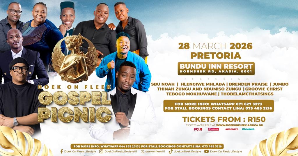 Doek On Fleek Gospel Picnic Pretoria tickets on Sunday, May 17