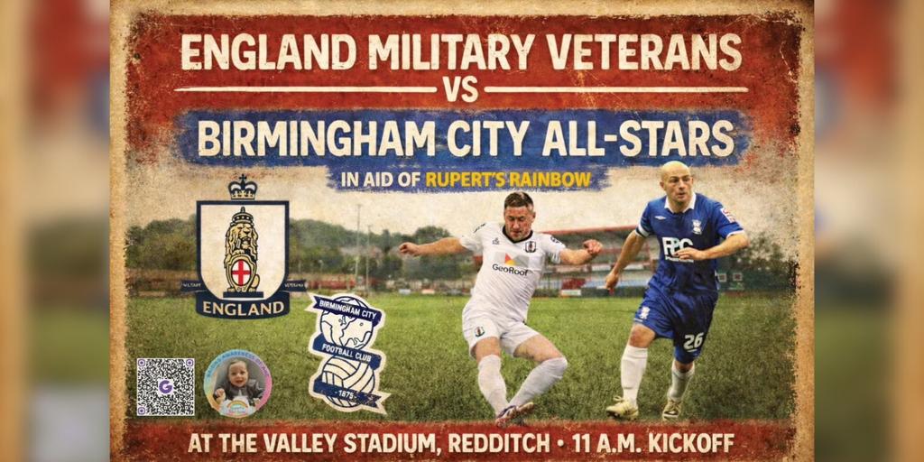 CHARITY GAME | England Military Veterans vs Birmingham City All-Stars