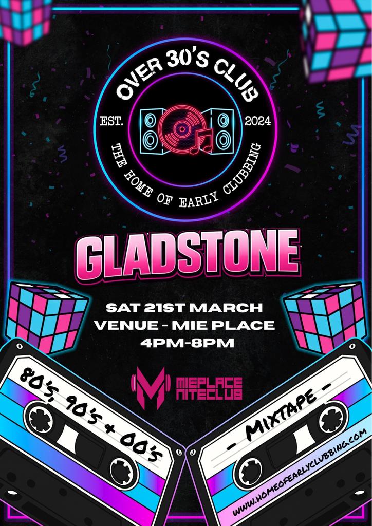 Over 30’s Club Presents Daytime Disco - Gladstone