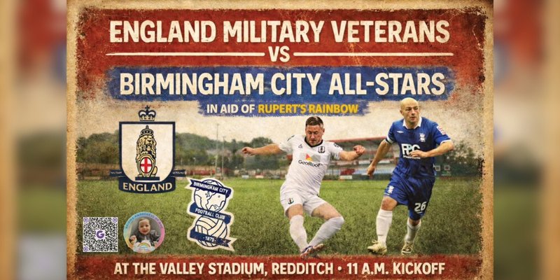 CHARITY GAME | England Military Veterans vs Birmingham City All-Stars