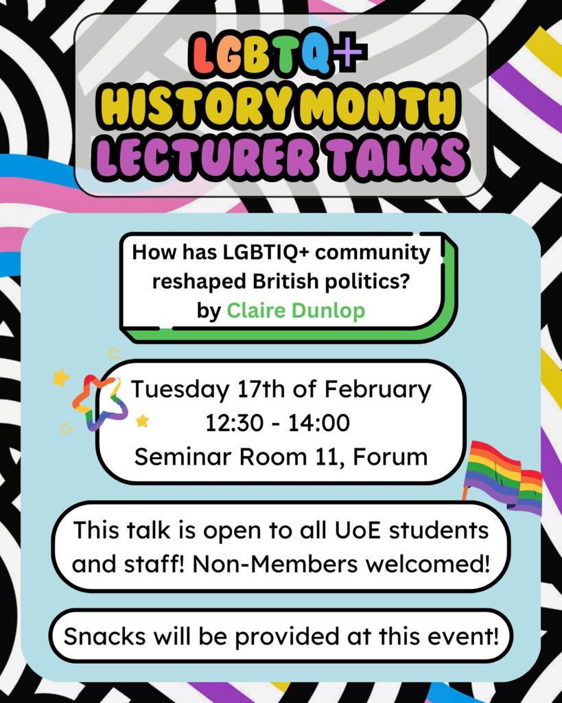 History Month Talks: How has LGBTIQ+ community reshaped British politics? - Claire Dunlop